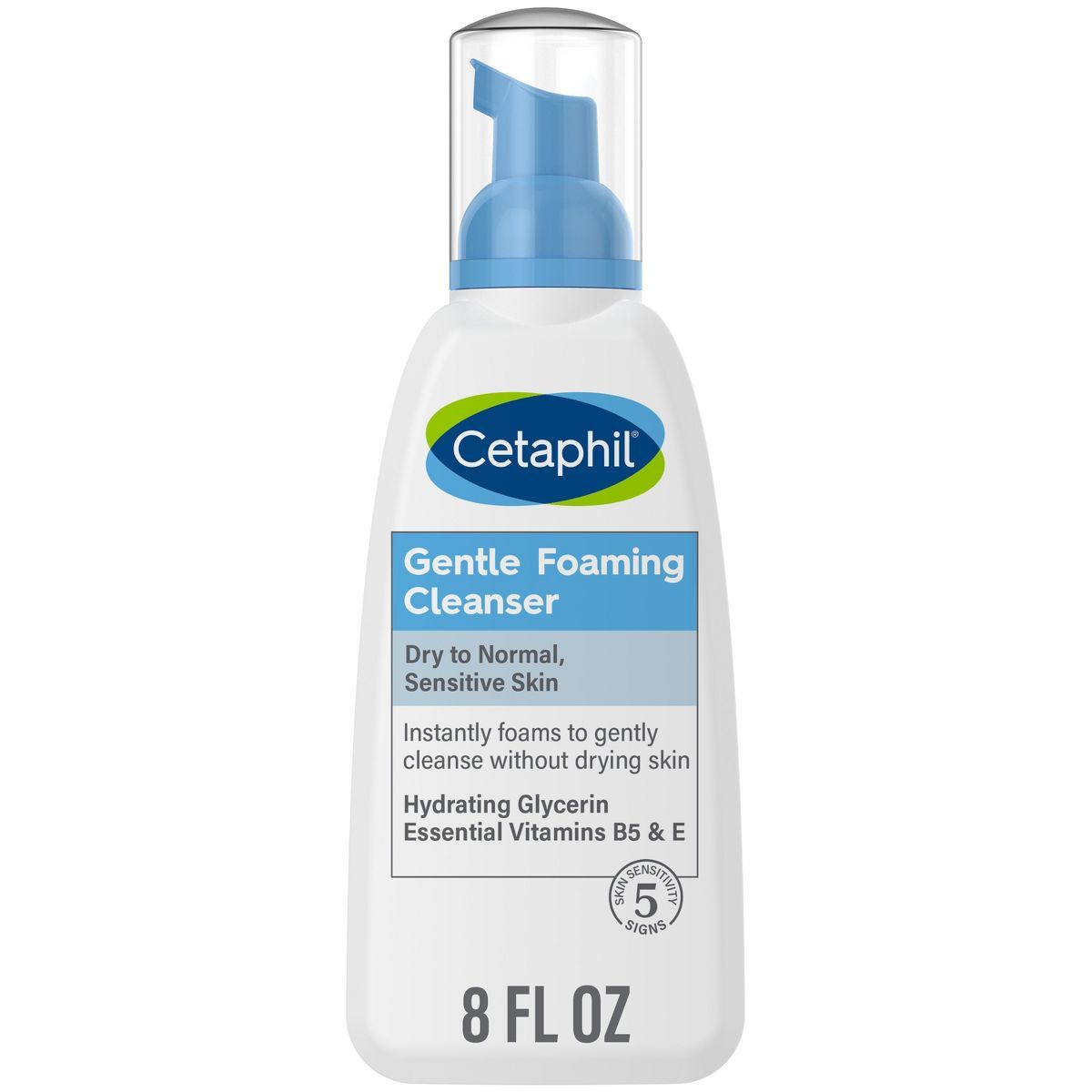 Cetaphil Oil Free Gentle Foaming Facial Cleanser with Glycerin - 8 fl oz | Target
