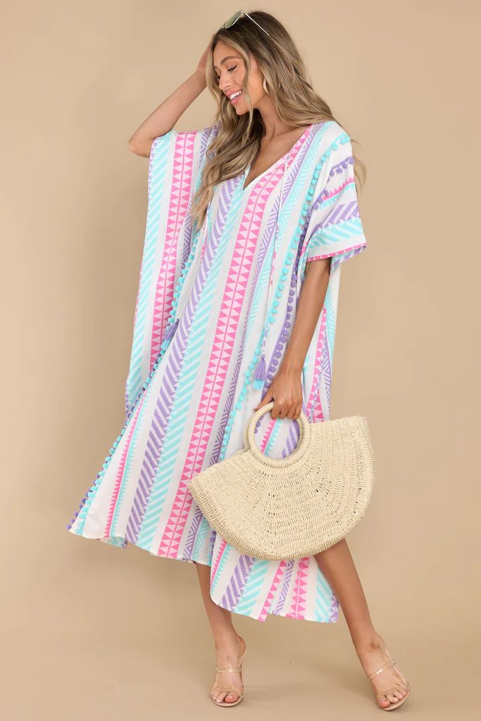 Hope This Lasts Forever Ivory Multi Print Cover Up | Red Dress 