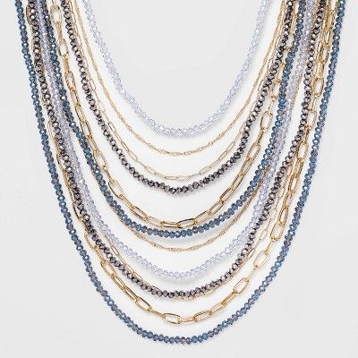 Beaded Chain Necklace - A New Day™ | Target