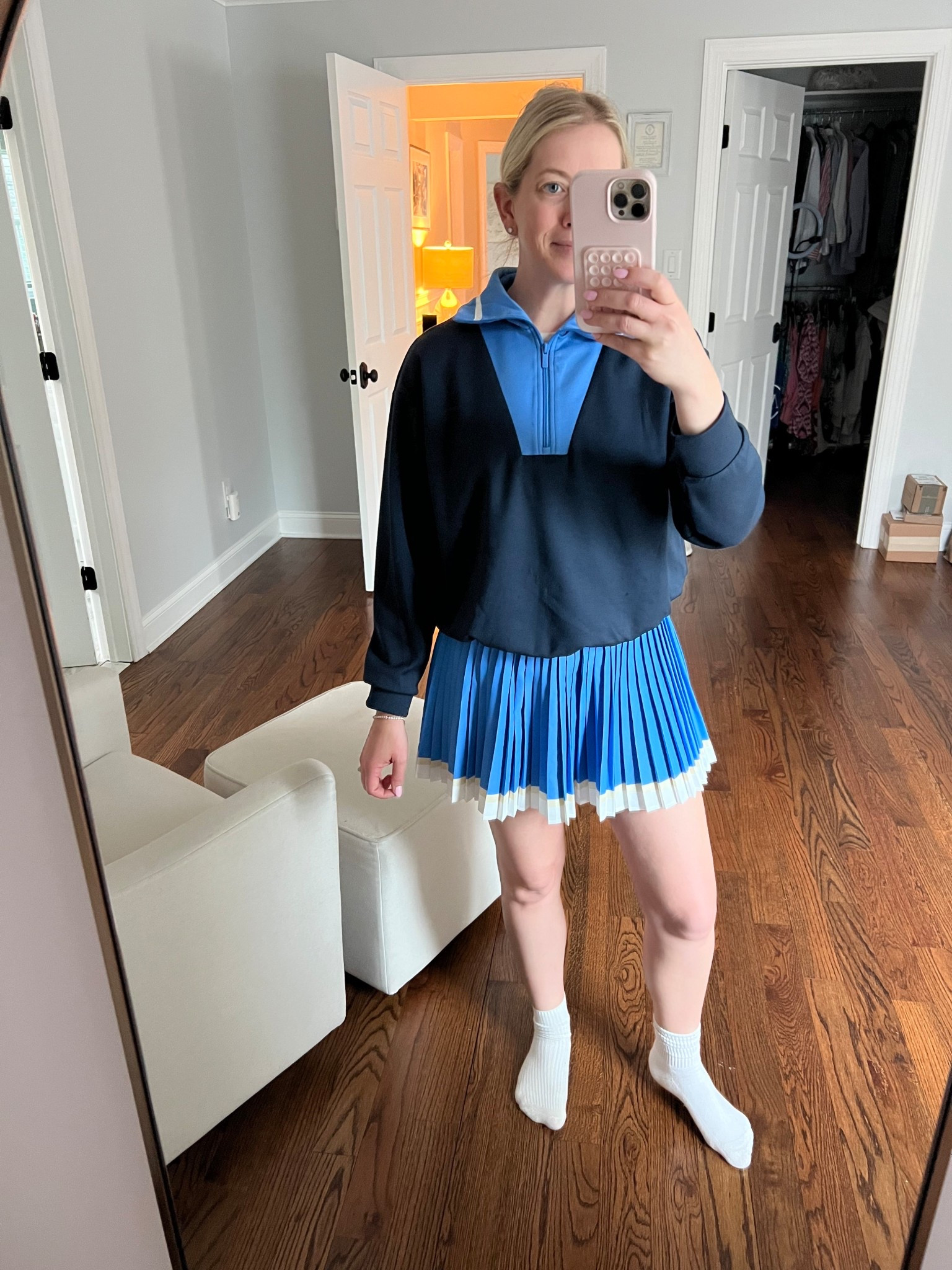 Received so many compliments just running around in this but plan to play tennis asap in this cute set. 

Wearing a S in bottom
Sized up to M in top because I like a more oversized fit 

#LTKmomlife #LTKActive #LTKgrwm