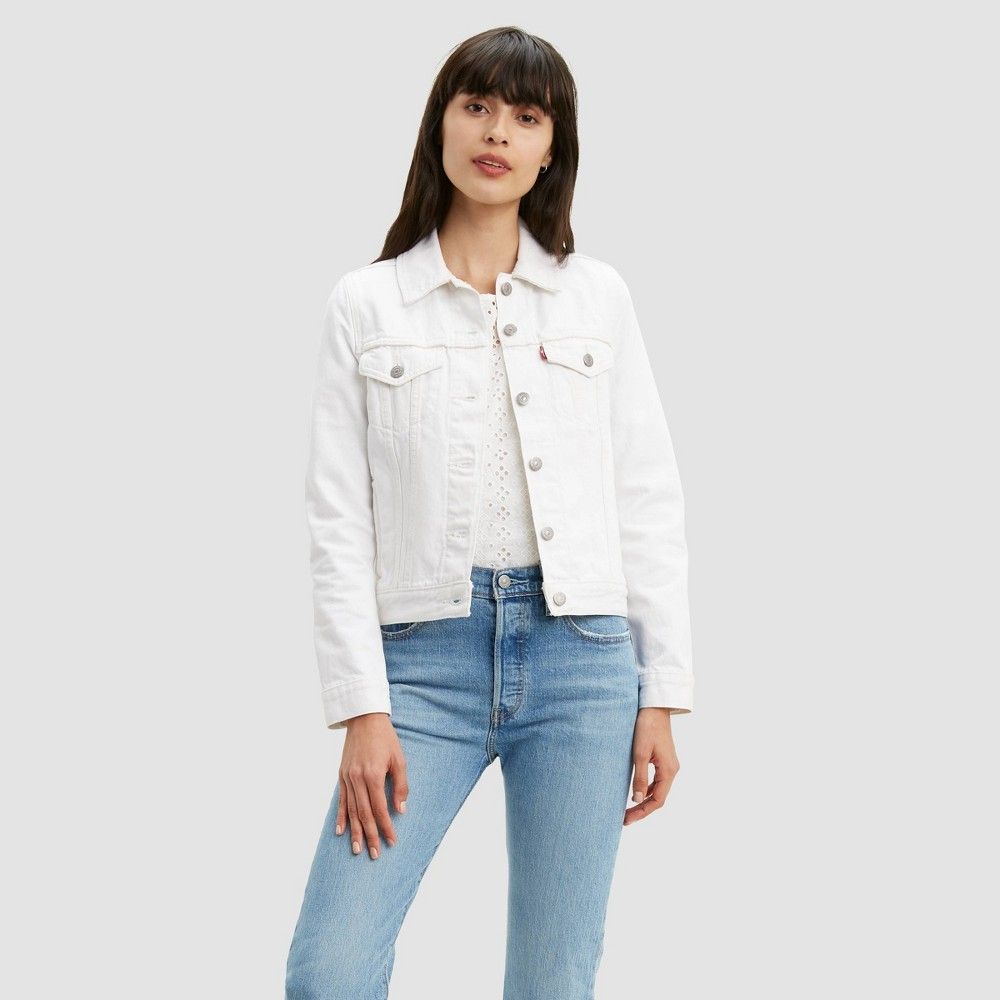 Levi's Women's Original Trucker Jacket - White Lie L, Women's, Size: Large | Target