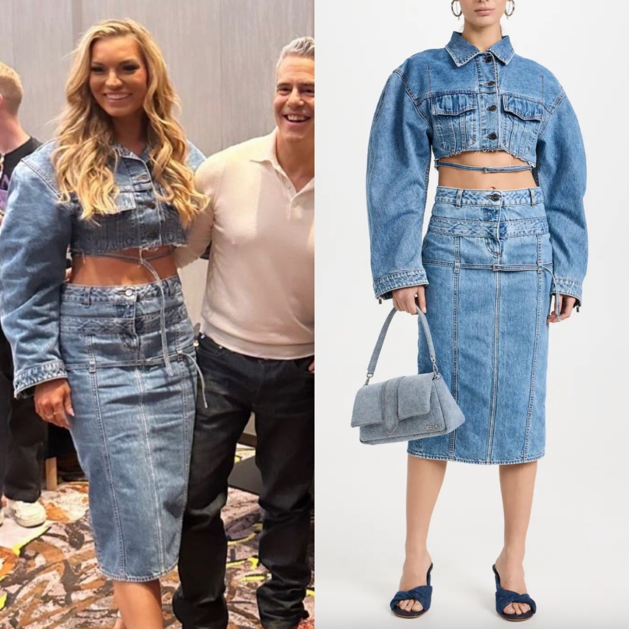 Lindsay Hubbard’s Denim Skirt Set at #BravoCon2023 📸= @lindshubbs 