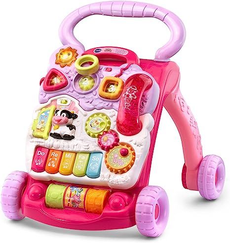 VTech Sit-to-Stand Learning Walker (Frustration Free Packaging), Pink | Amazon (US)