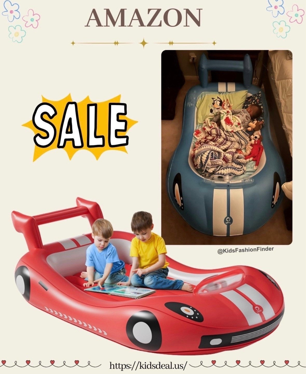 🏎️💤 Inflatable Toddler Travel Bed – Race Car Edition!

Perfect for trips, sleepovers, or hotel stays! This blow-up toddler bed comes with raised safety sides, a comfy mattress, and a hand pump for quick setup. 👶✨

Lightweight, portable & super fun — kids love the car design and bright colors! 🚗💨

Cozy, secure, and easy to pack — a dream sleep solution for little travelers. 🌙💖

#ToddlerTravelBed #InflatableBed #KidsTravelEssentials #SleepoverFun #RaceCarBed #ToddlerMustHaves #TravelWithKids #PortableBed #FamilyTravel #ParentTips 

 #LTKFamily 

#LTKFindsUnder50 

#LTKTravel #LTKstorytime #LTKKids