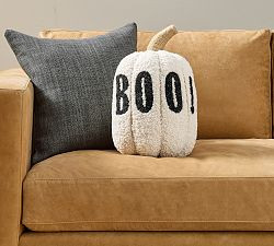 Boo Pumpkin Shaped Pillow | Pottery Barn (US)