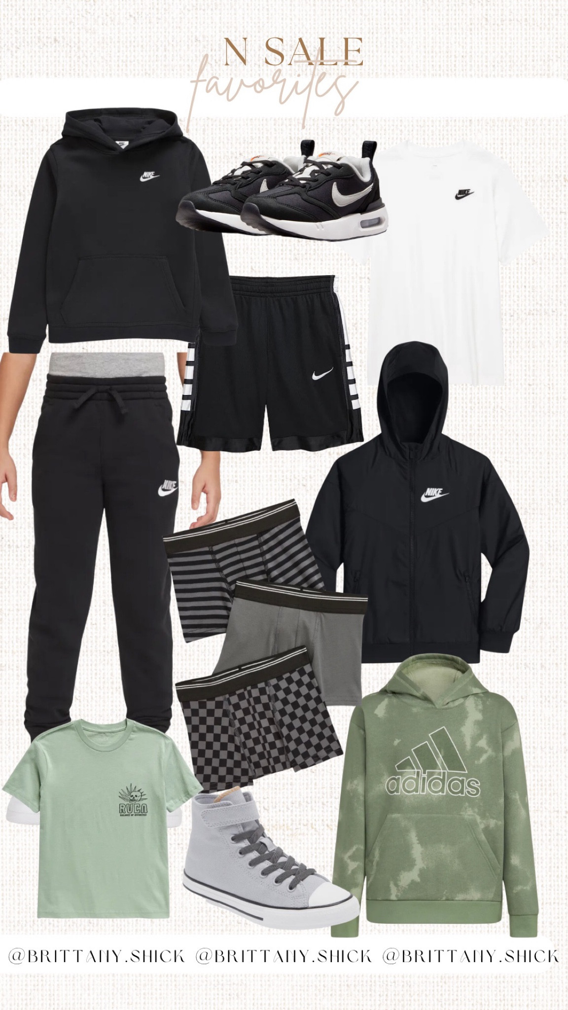 N Sale Kids Boys Back to school finds
Nike dawn air max converse hi top
Nike sweatshirt hoodie elite shorts joggers wind jacket fall adidas 

#LTKkids #LTKBacktoSchool #LTKxNSale