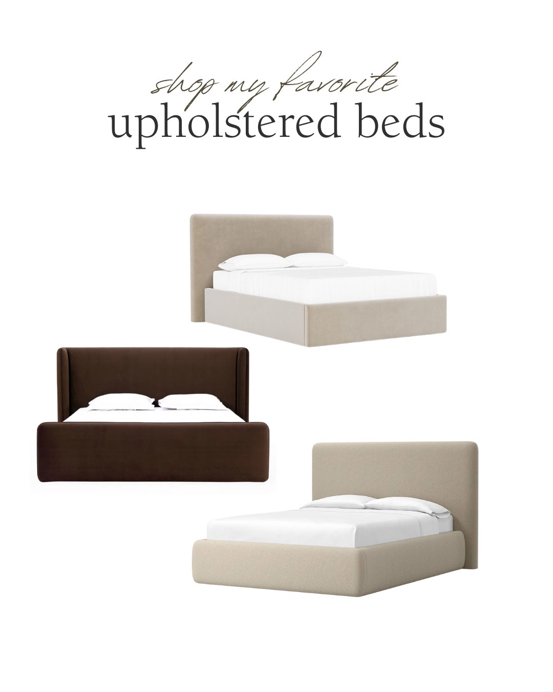 Shop my absolute favorite upholstered beds for an elevated bedroom design! Neutral and transitional for multiple design styles!

#LTKHome #LTKStyleTip