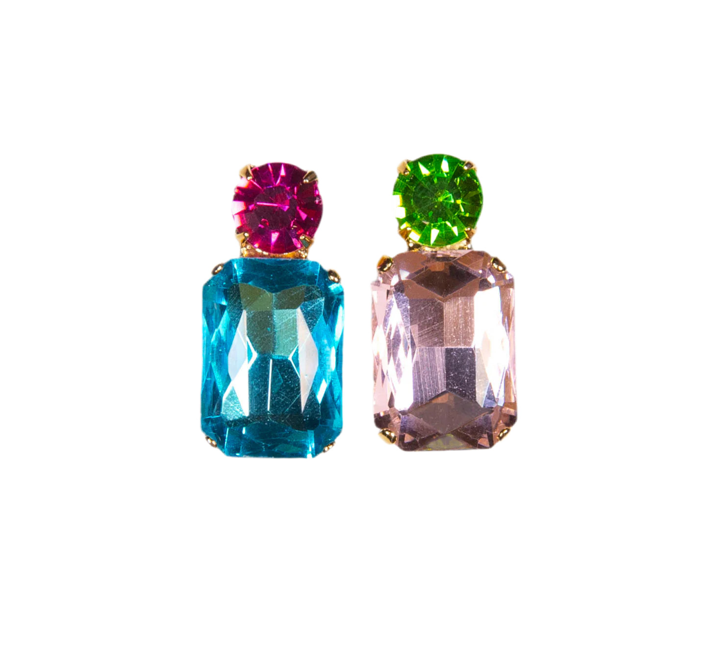 Short Bibidi Crystal Earrings by Cashfana | Support HerStory