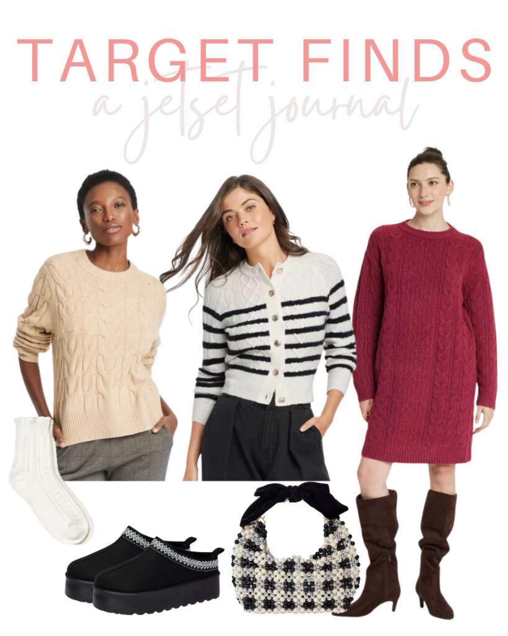 Shop this week’s Target faves before they’re gone! #blackminidress #leatherskirt #loafers #affordablefinds #winteroutfit #cuteaccessories #wintervibes #targetfinds

#LTKSeasonal #LTKU #LTKStyleTip