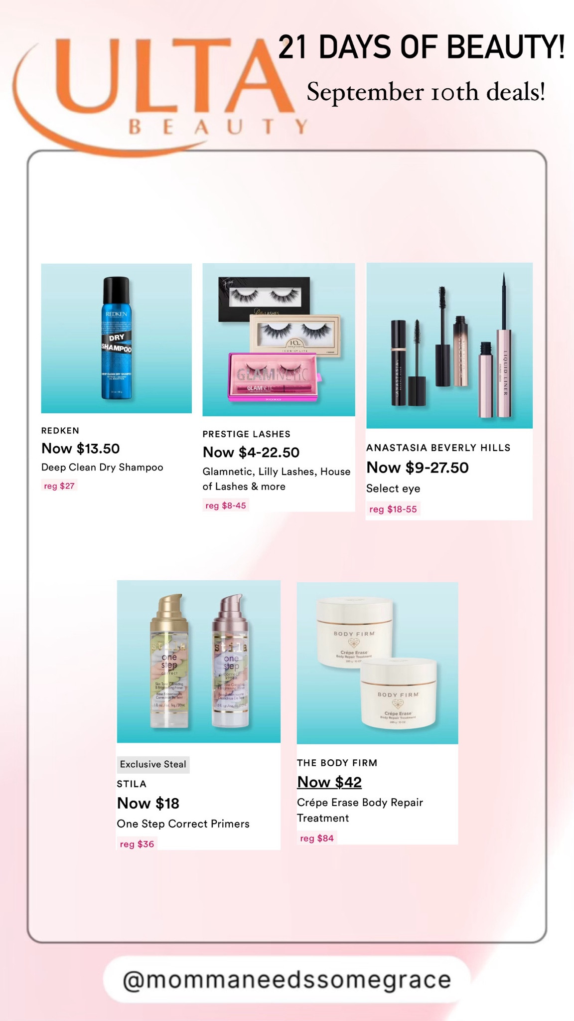 Ulta 21 days of beauty! September 10th deals

#LTKFallSale #LTKSaleAlert #LTKBeauty