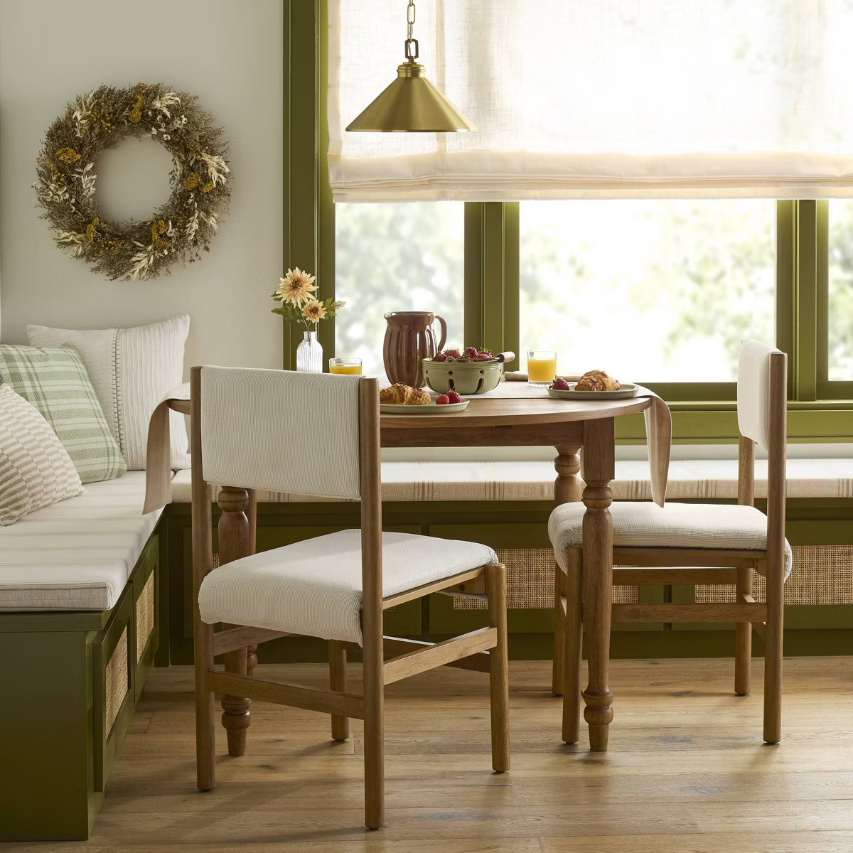 Dowel Leg Upholstered Armless Dining Chair - Hearth & Hand™ with Magnolia Furniture | Target