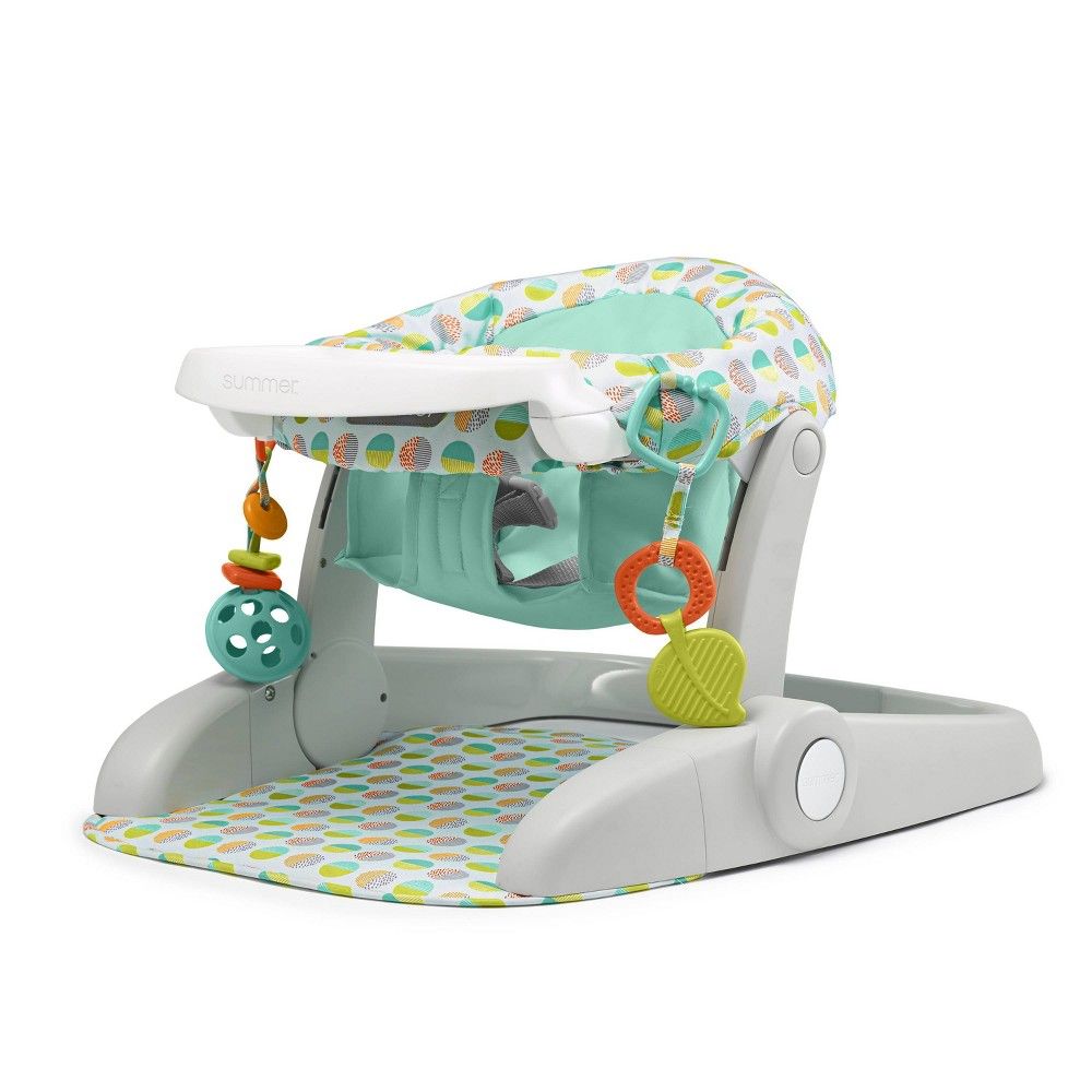 Summer Infant Learn to Sit Stages 3 Position Floor Booster Seat - Green | Target