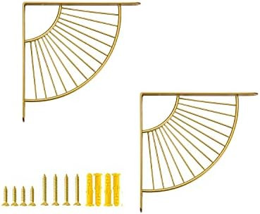 Z Metnal Decorative Shelf Brackets, Brass Metal Shelves Bracket, Wall Decor, Modern Shelving Bracket | Amazon (US)