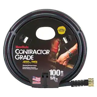 5/8 in. x 100 ft. Heavy Duty Contractor Water Hose | The Home Depot