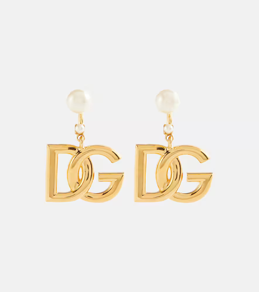 Dolce&Gabbana Embellished DG earrings | Mytheresa (US/CA)