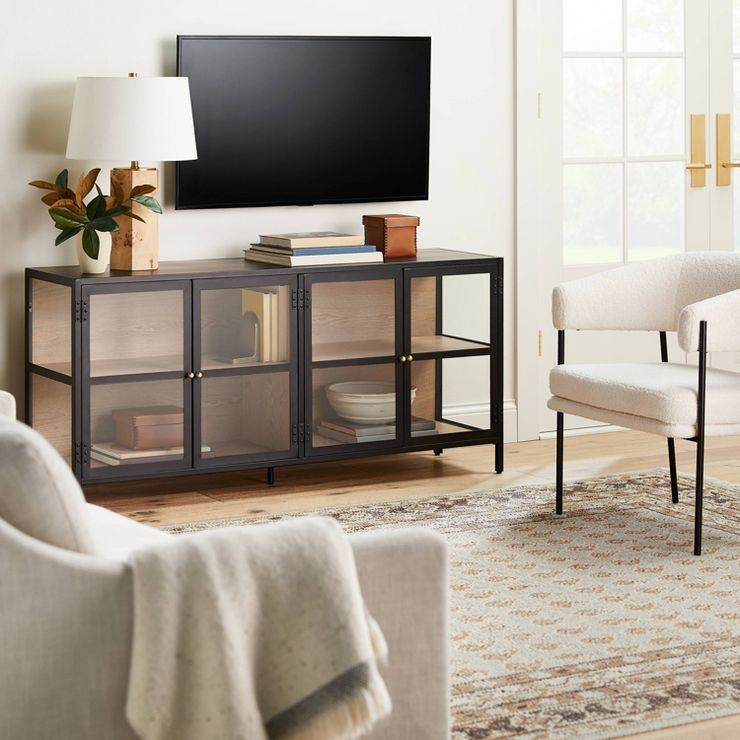 Crystal Cove Glass TV Stand for TVs up to 59" - Threshold™ designed with Studio McGee | Target