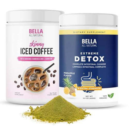 Bella All Natural Detox Pineapple and Skinny Iced Coffee | Amazon (US)
