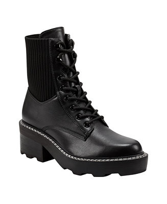 Marc Fisher Women's Lamit Lug Sole Round Toe Booties - Macy's | Macys (US)