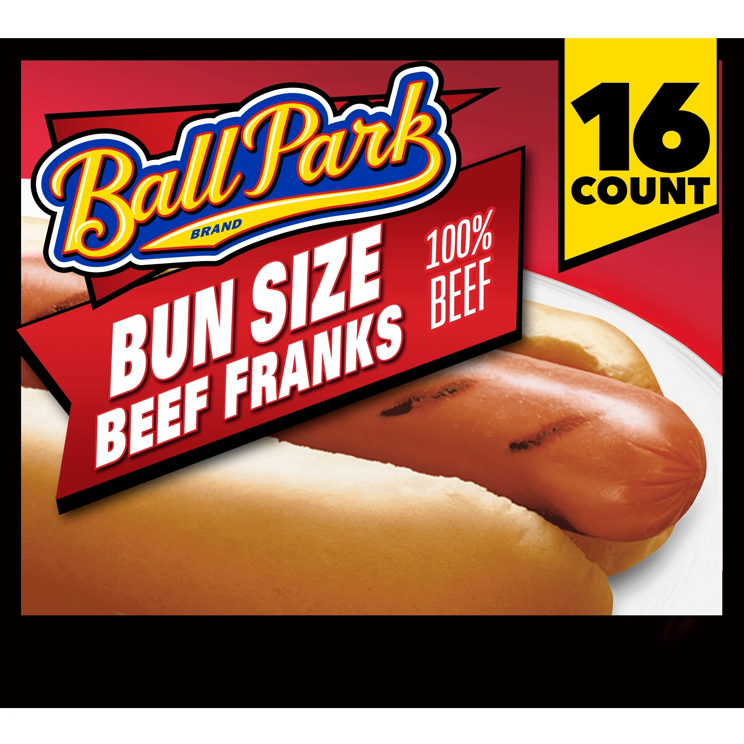 Ball Park Bun Length Beef Hot Dogs, 30 oz, 16 Count | Walmart (US)