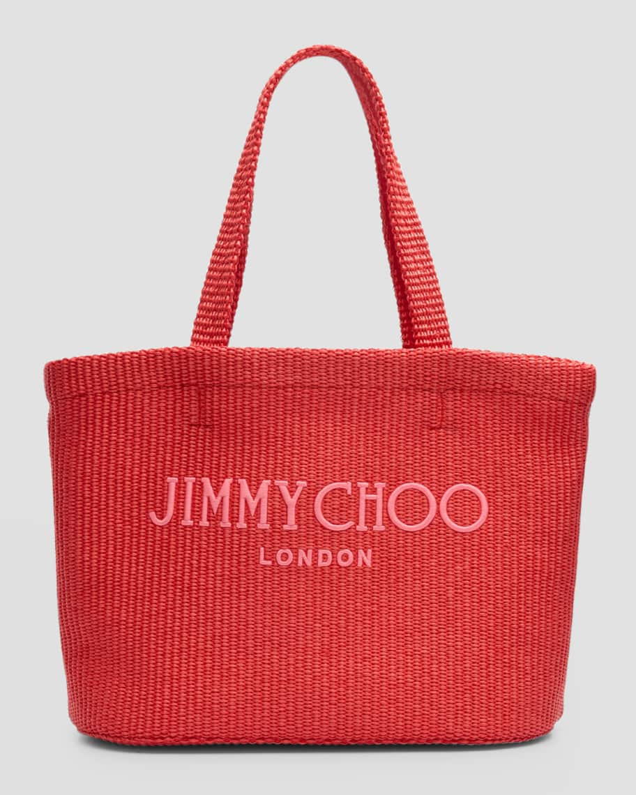 Jimmy Choo Logo London Beach Tote Bag | Neiman Marcus