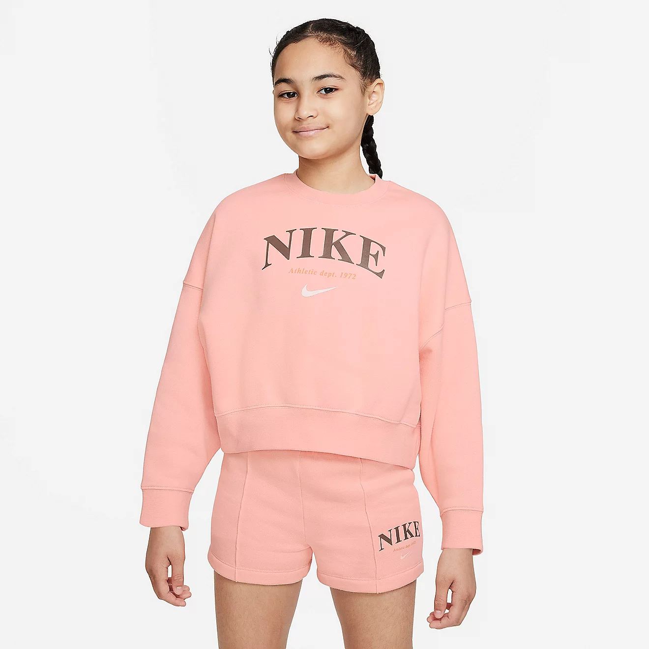 Nike Girls' Sportswear Trend Crew Sweatshirt | Academy Sports + Outdoors