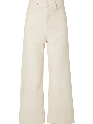 Merida cropped cotton-canvas wide-leg pants | NET-A-PORTER (UK & EU)