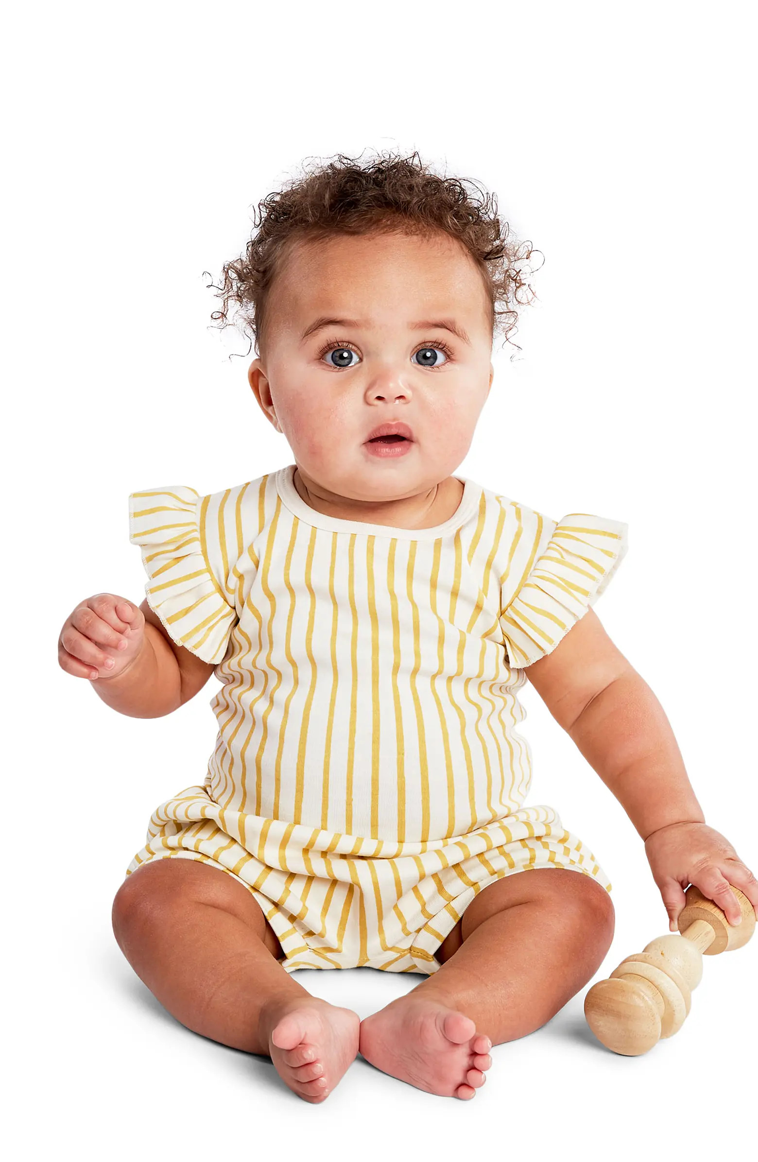 Pehr Stripes Away Sleeveless Ruffle Bodysuit | Nordstrom | Nordstrom