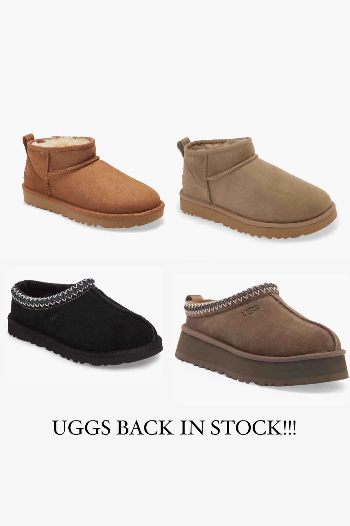 UGGS fully stocked! 

#LTKSeasonal #LTKFallSale #LTKNYFW