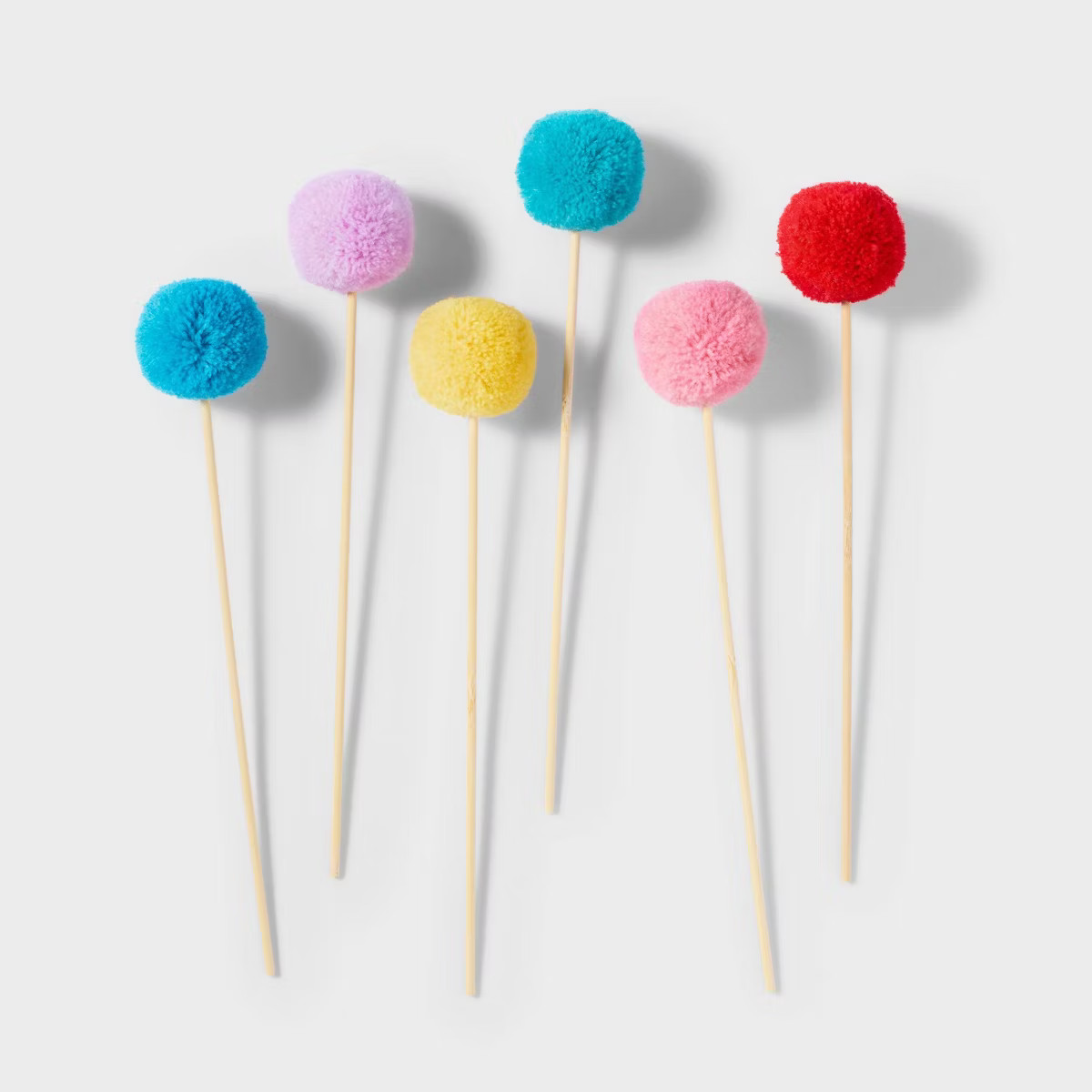 6ct Pom-Pom Cake Toppers - Spritz™ | Target