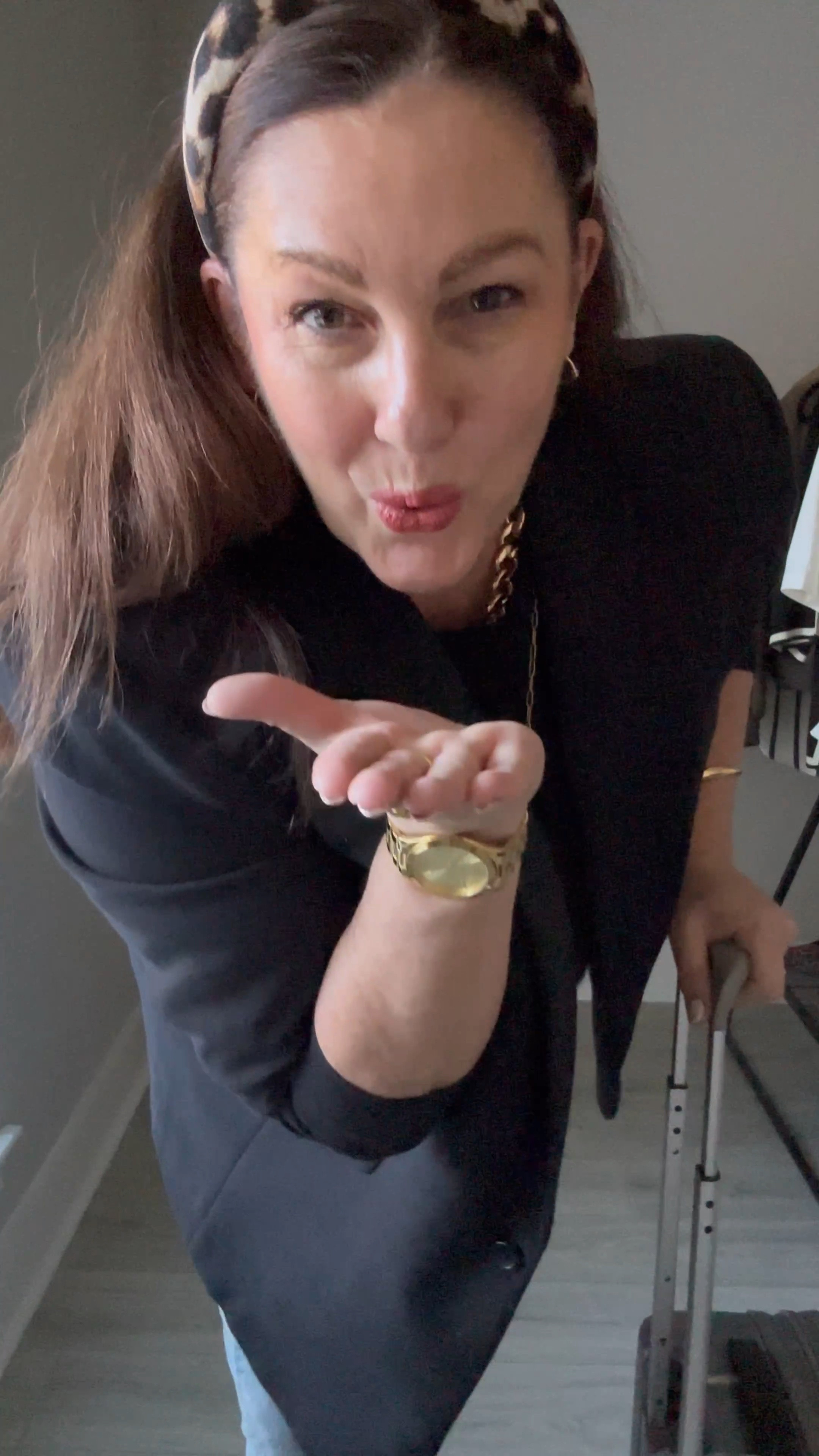 Travel style. Daily style. Oversized blazer. Anine Bing jeans. Gold watch. 

#LTKTravel #LTKWatchNow #LTKOver40