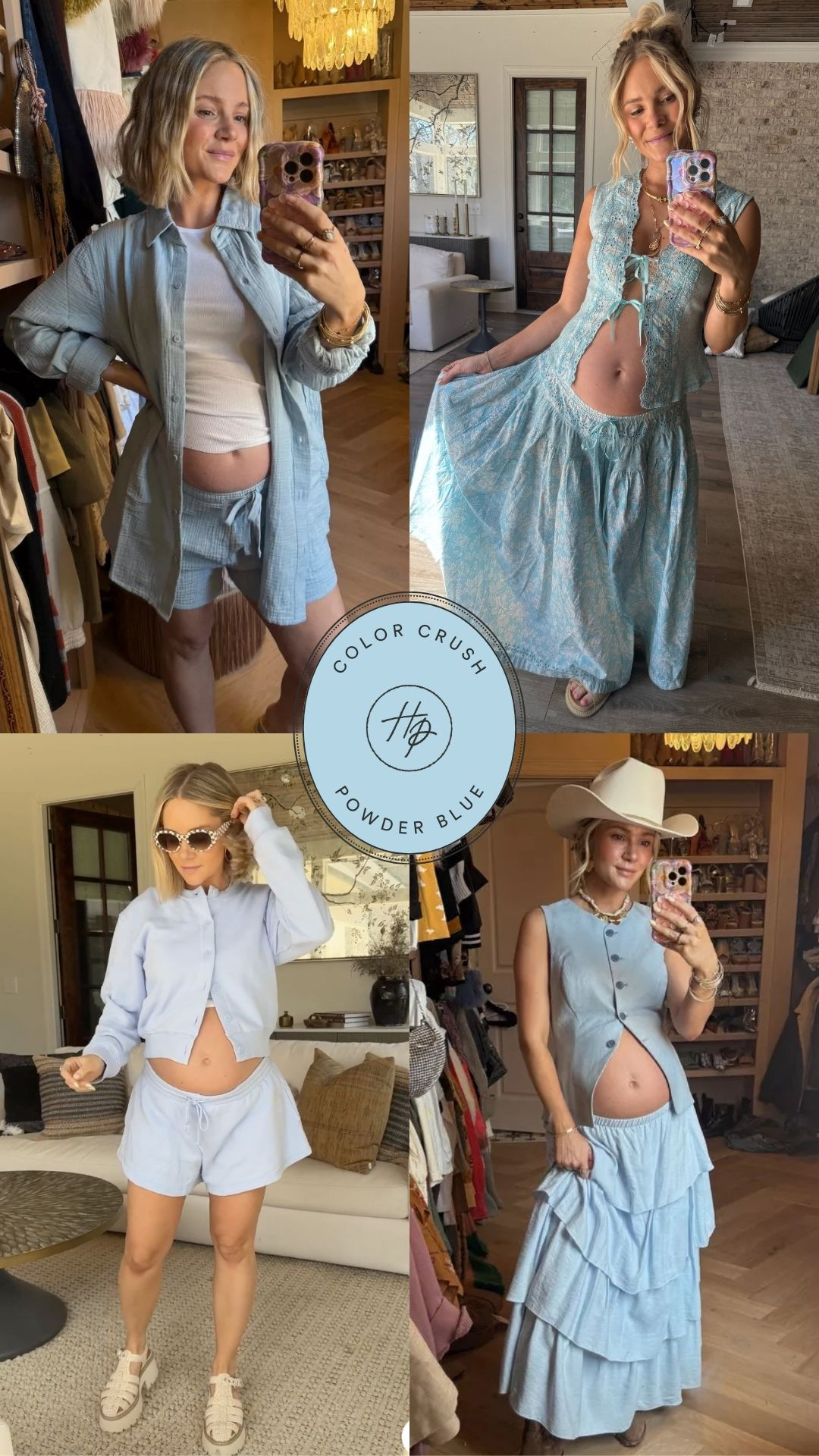 Spring color crush! Loving this powder blue for any spring outfit! Bump outfit, vacation outfit, baby shower dress

#LTKStyleTip #LTKBump