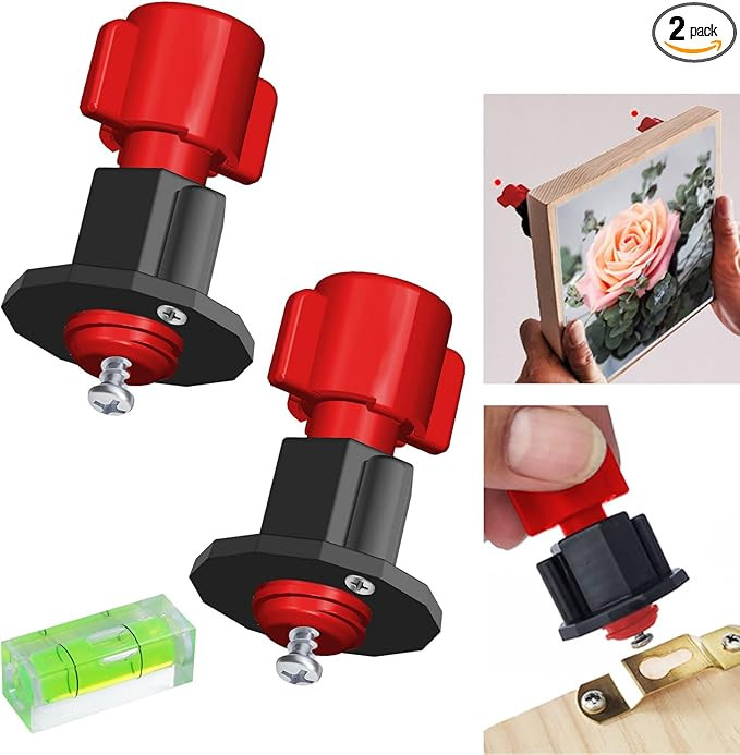 DIKOO Picture Hanging Mark Hole and Leveling Kit for Frame Mural Hanging - with Mini Bubble Level... | Amazon (US)