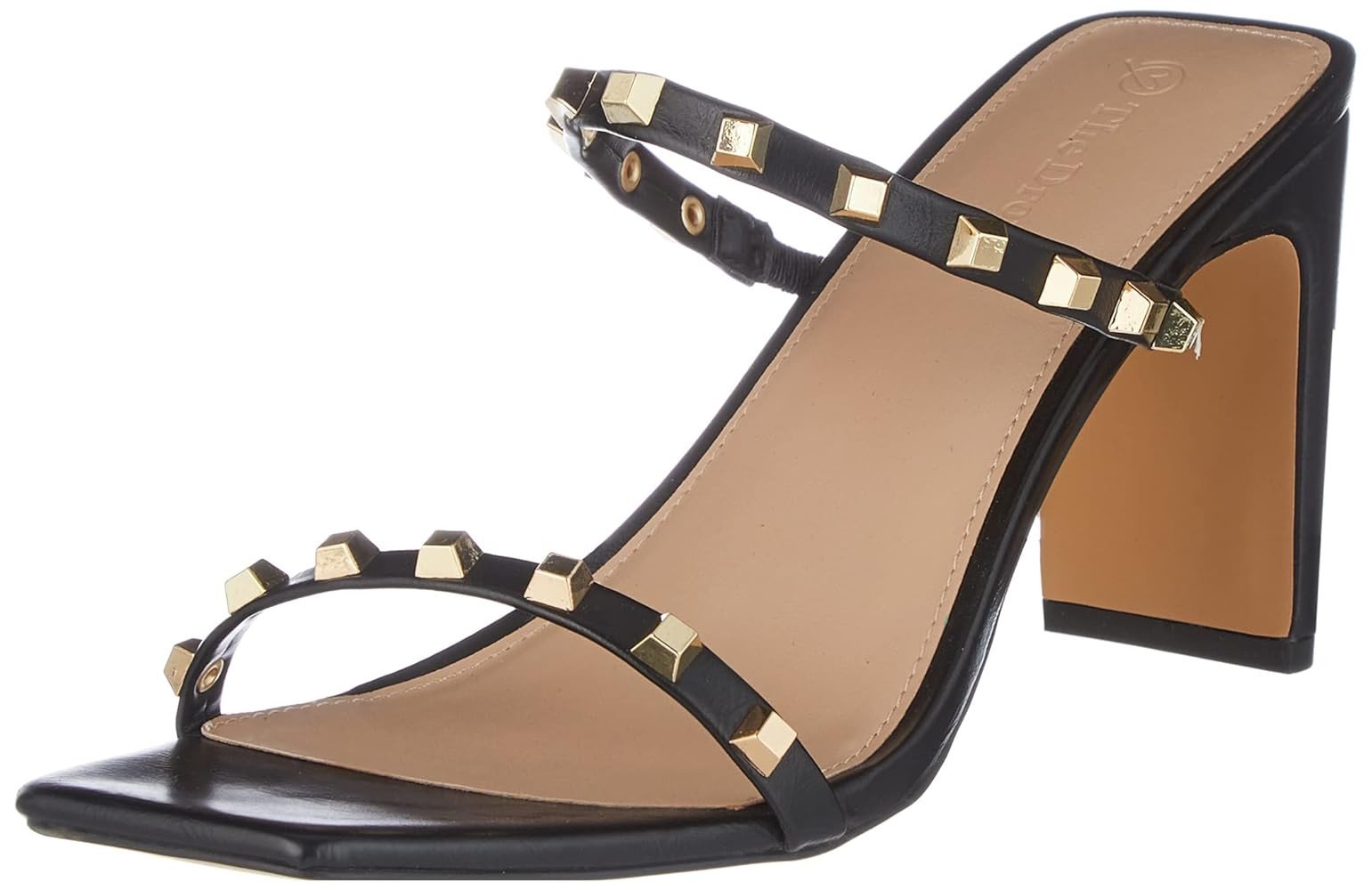 The Drop Women's Avery Square Toe Two Strap High Heeled Sandal | Amazon (US)