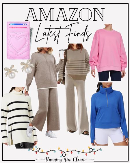 Amazon finds
Added to cart 
Sized up in sets and pink and blue pullovers.
Stripe sweater - tts 


#LTKHoliday #LTKfindsunder100 #LTKSeasonal