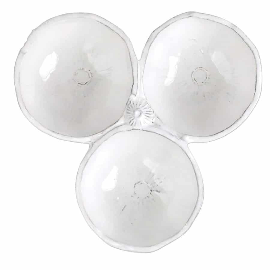 Acquatico White Sea Urchin Three-Part Server | Gwynn's