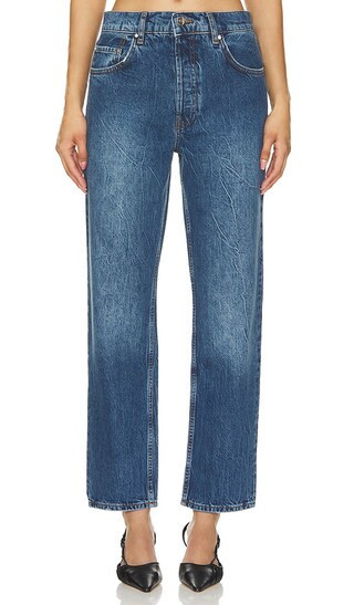 ANINE BING Benson Jean in Denim-Dark. | Revolve Clothing (Global)