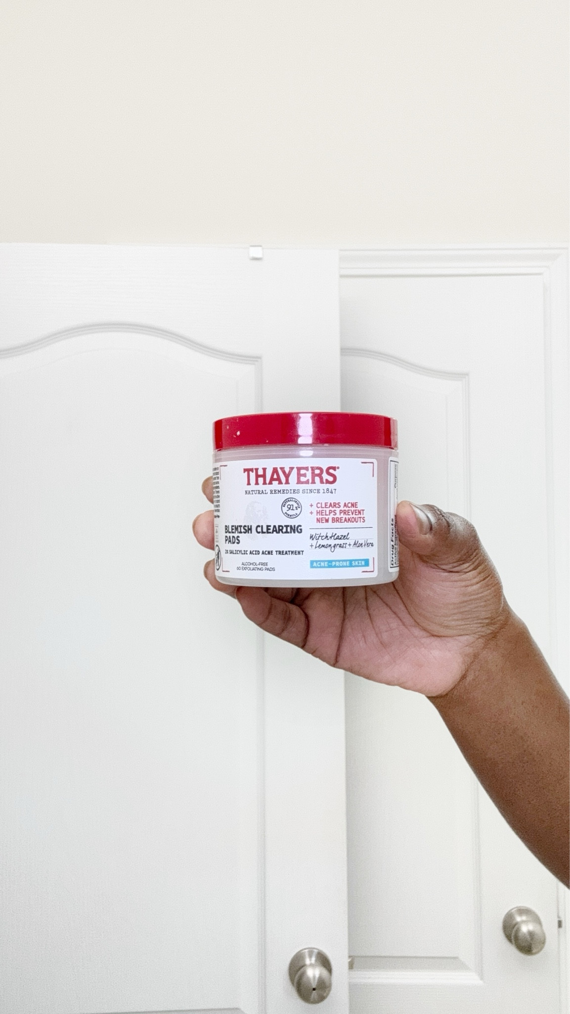 When I was gifted and tried these blemish-clearing pads from Thayers, I was pleased. They didn't dry out my skin but did help with stopping and shrink breakouts I had on my face.
#LTKskin #blemishclearing #oilyskin 

 #LTKselfcare #LTKBeauty