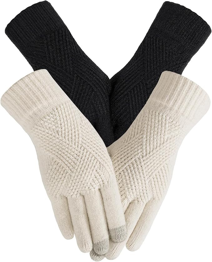 Tavaleu Womens Winter Gloves - Gloves for Women Cold Weather, Warm Touch Screen Fleece Lined Glov... | Amazon (US)