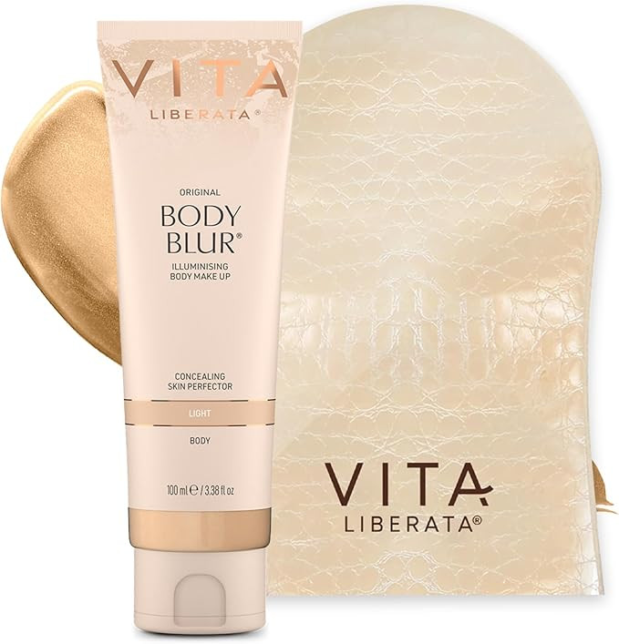 VITA LIBERATA Body Blur Light 100ml & Mitt Bundle, Leg & Body Makeup, Skin Perfector, Wash Off In... | Amazon (UK)