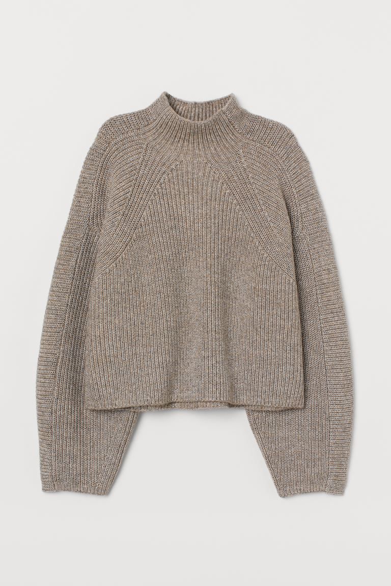 Knit Mock-turtleneck Sweater | H&M (US + CA)