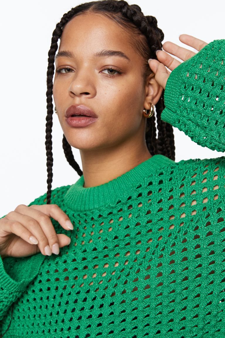 Pointelle-knit Sweater | H&M (US)