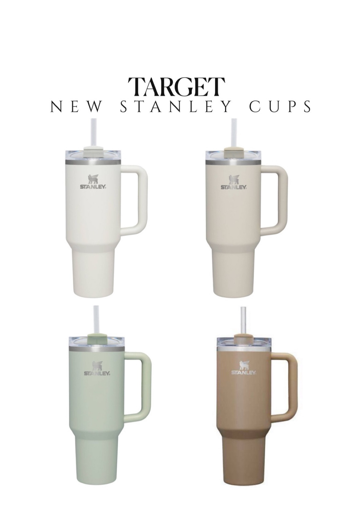 New Stanley cups fully stocked at target! Magnolia Stanley quencher tumbler hearth and hand Target new arrivals 

#LTKsalealert #LTKunder50 #LTKhome
