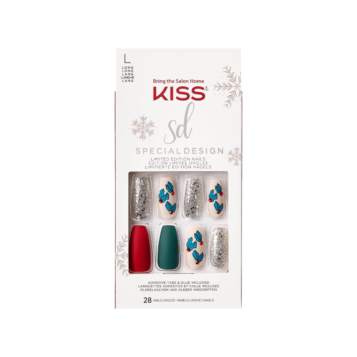 KISS Special Design Limited Edition Holiday Nails - Snow Balls | KISS, imPRESS, JOAH