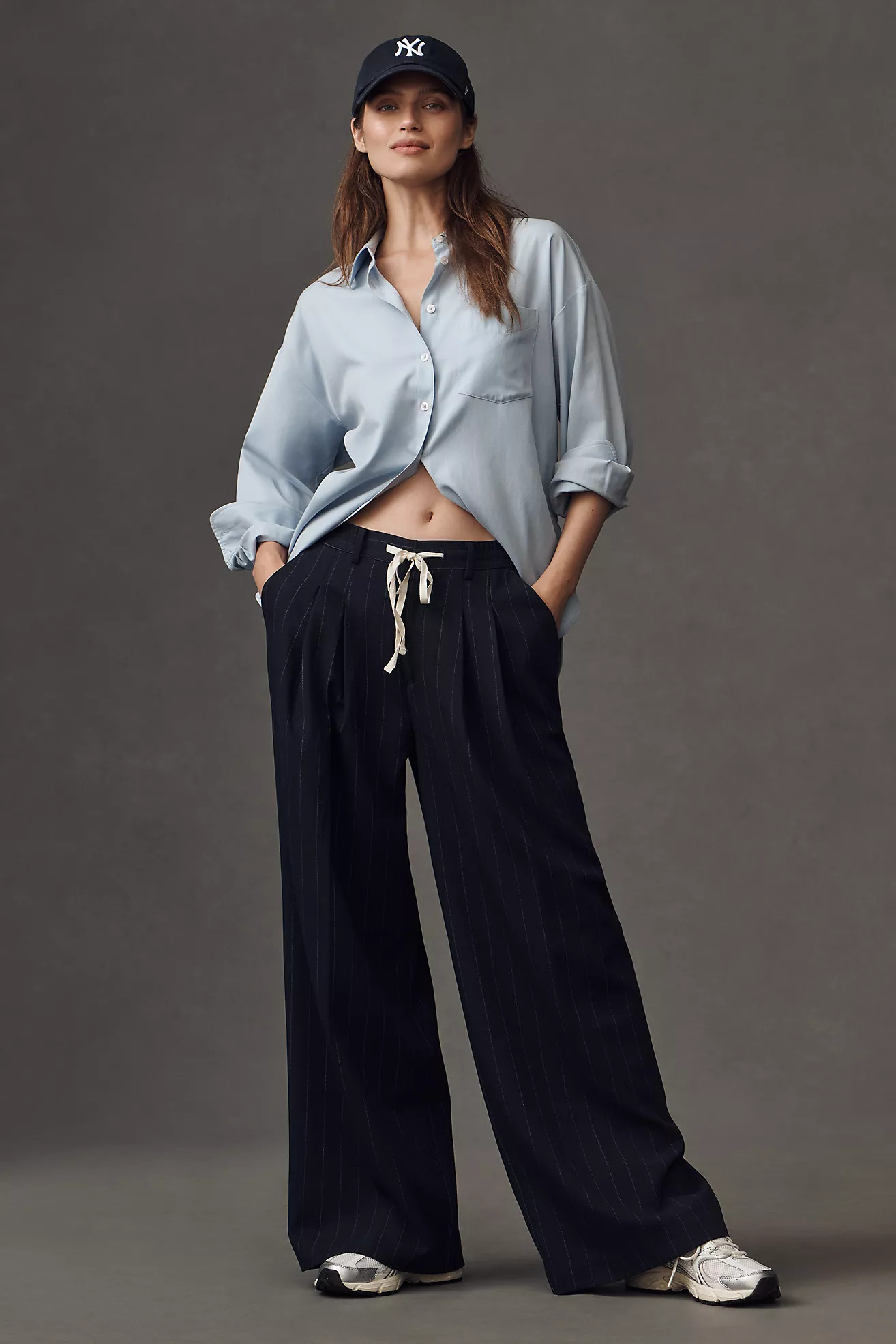 The Avery Pleated Trousers by Maeve: Tie-Front Edition | Anthropologie (US)