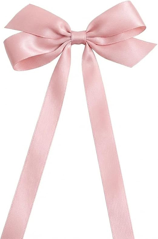 Laço presilha para cabelo feminino e elegante (Rosê, Modelo coquette) | Amazon (BR)