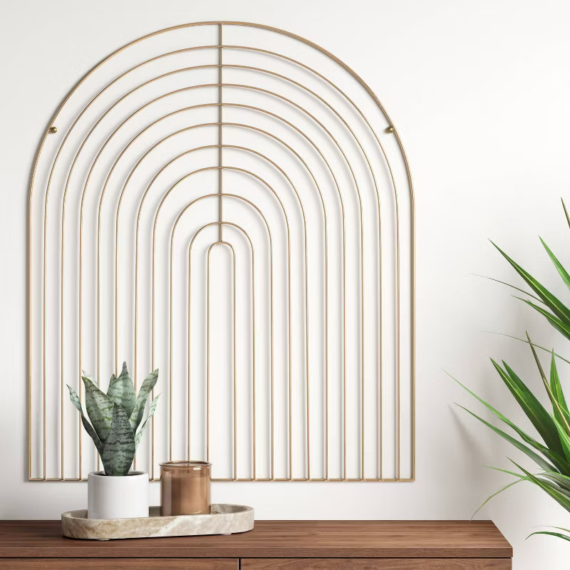 Metal Gold Rainbow Wall Decor - Project 62™ | Target