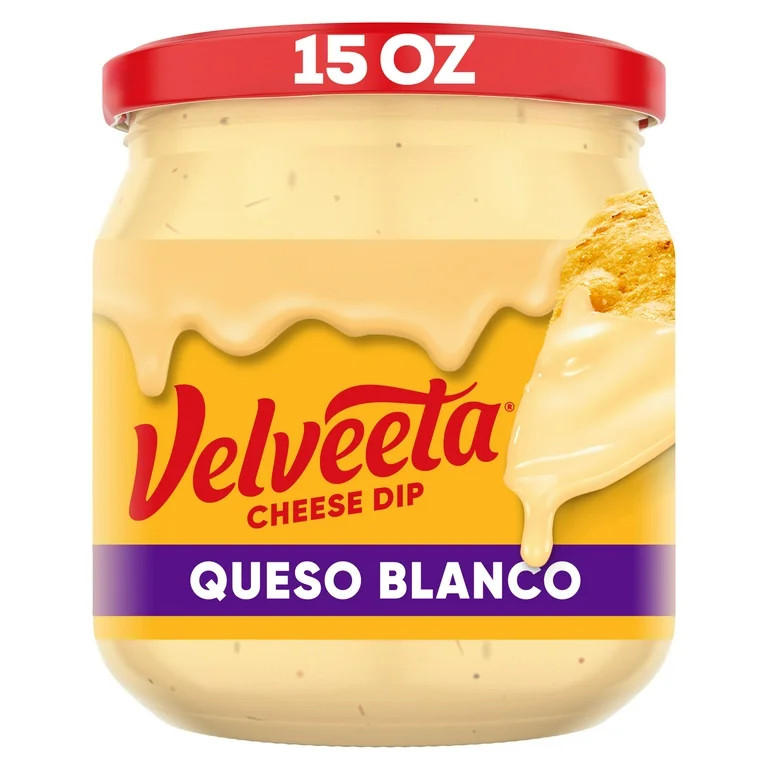 Velveeta Queso Blanco Cheese Dip, 15 oz Jar, Shelf-Stable | Walmart (US)