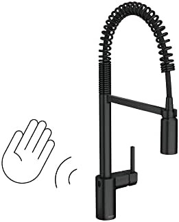 Moen Align Matte Black Motionsense Wave Sensor Touchless One-Handle High Arc Spring Pre-Rinse Pul... | Amazon (US)