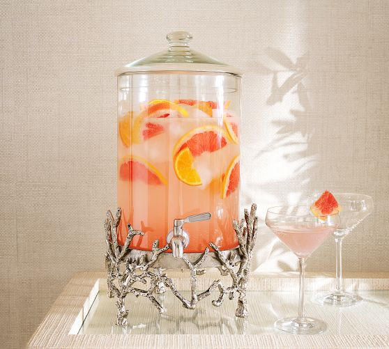 Coral Handcrafted Drink Dispenser | Pottery Barn (US)