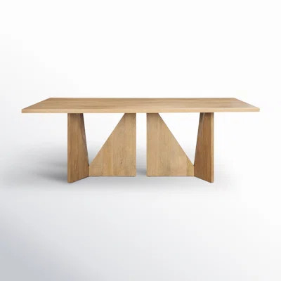 Gillespie 84" Geometric Cutout Base Dining Table | Wayfair North America
